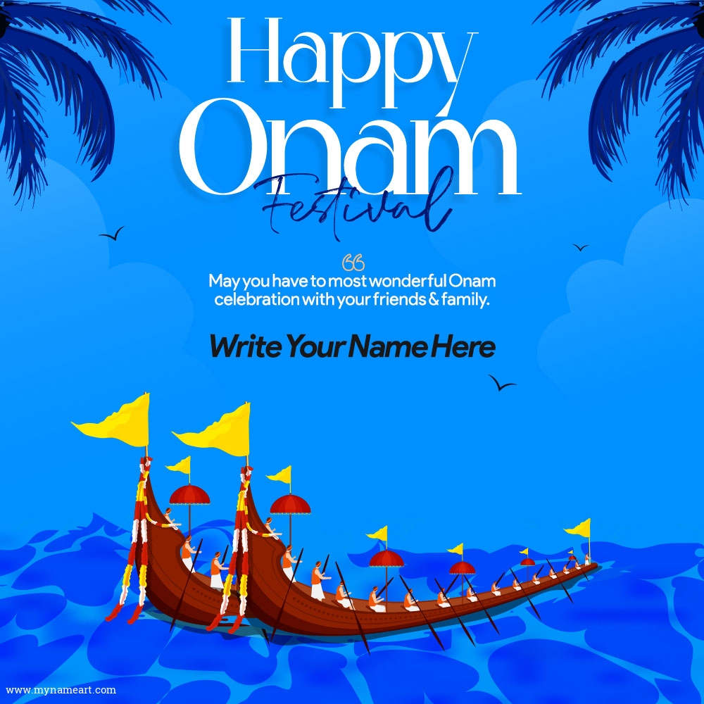 Onam Festival Greetings Card, Wishes and Image
