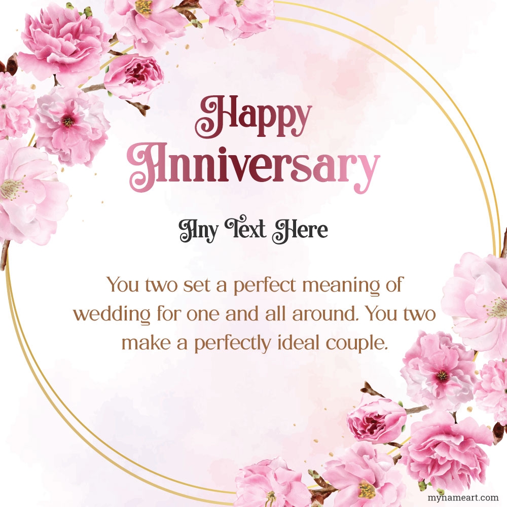 Happy Anniversary Wishes To Couple With Name