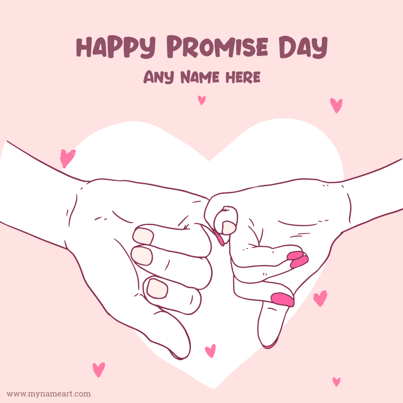 Write Name On Promise Day Pic 2023