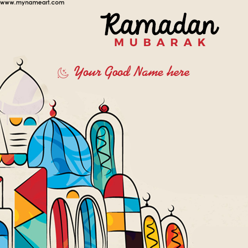 Write Name On Ramadan 2022 Image