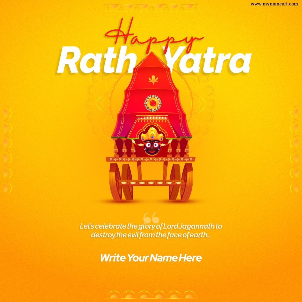 Lord Jagannath Decorate Rath Image With Name