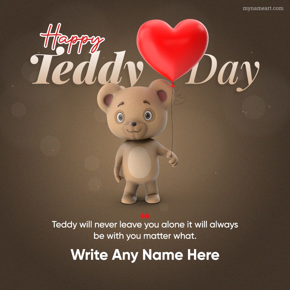 Teddy Day Name Image for Girlfriend 