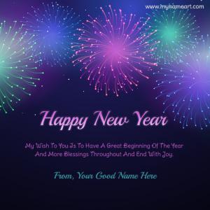 Hindu Festival Happy New Year Wishes Messages Greeting Card Editable