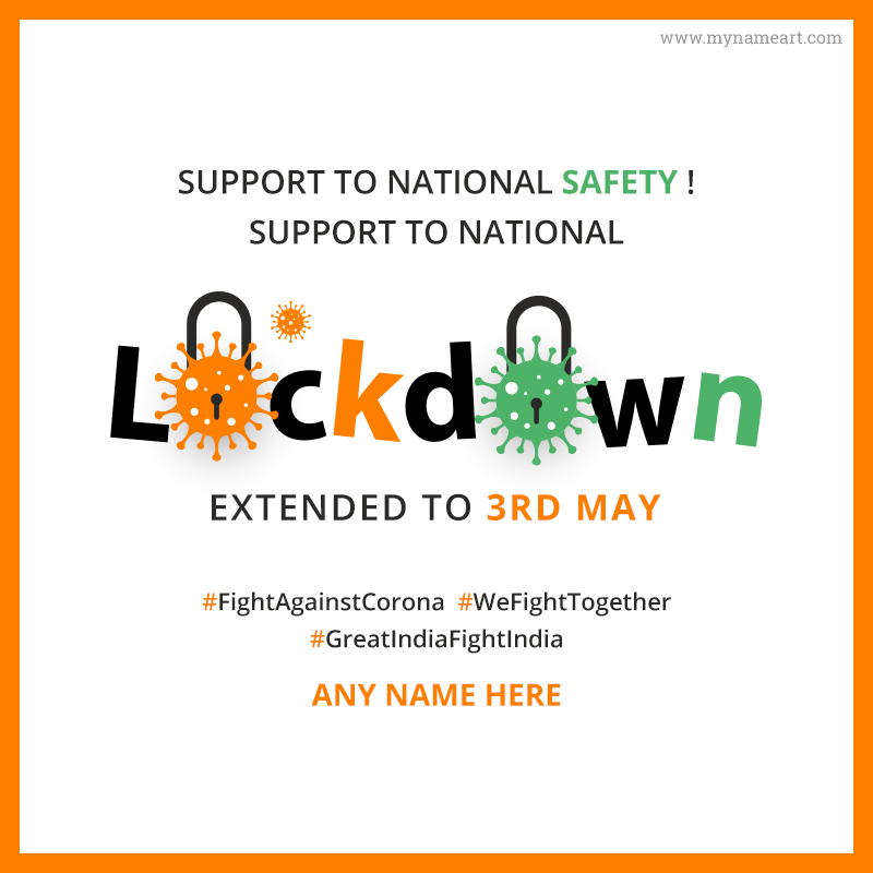 Lockdown Image With Name For Whatsapp Dp