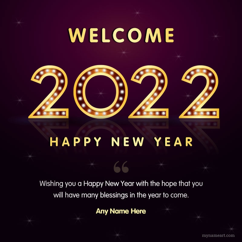 Welcome New Year 2022