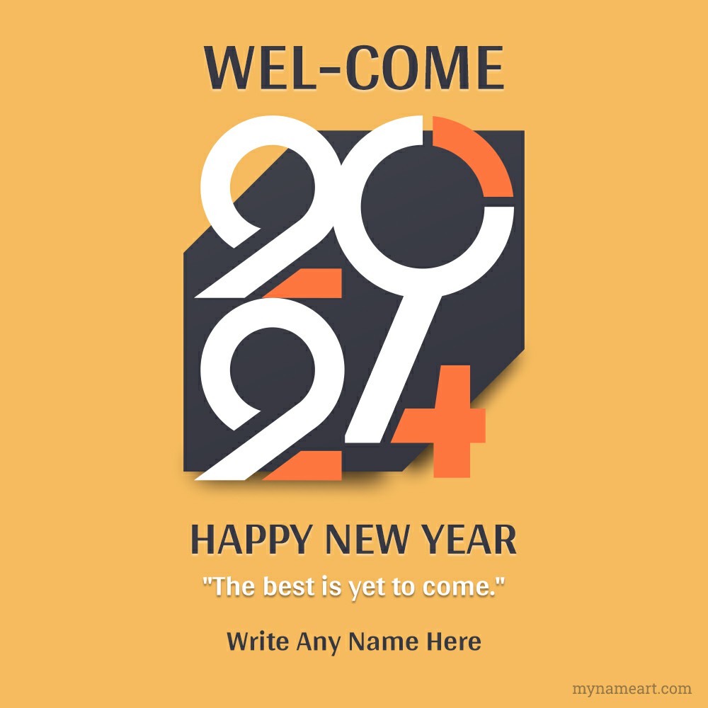 Welcome 2024 - Happy New Year With Name