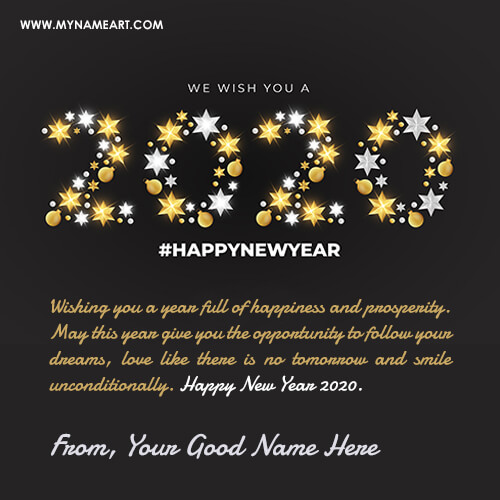 Wish You A Happy New Year 2020 With Name