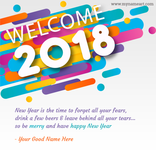 Welcome 2018 Image With Name