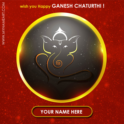 Wish You Happy Ganesh Chaturthi Name Picture