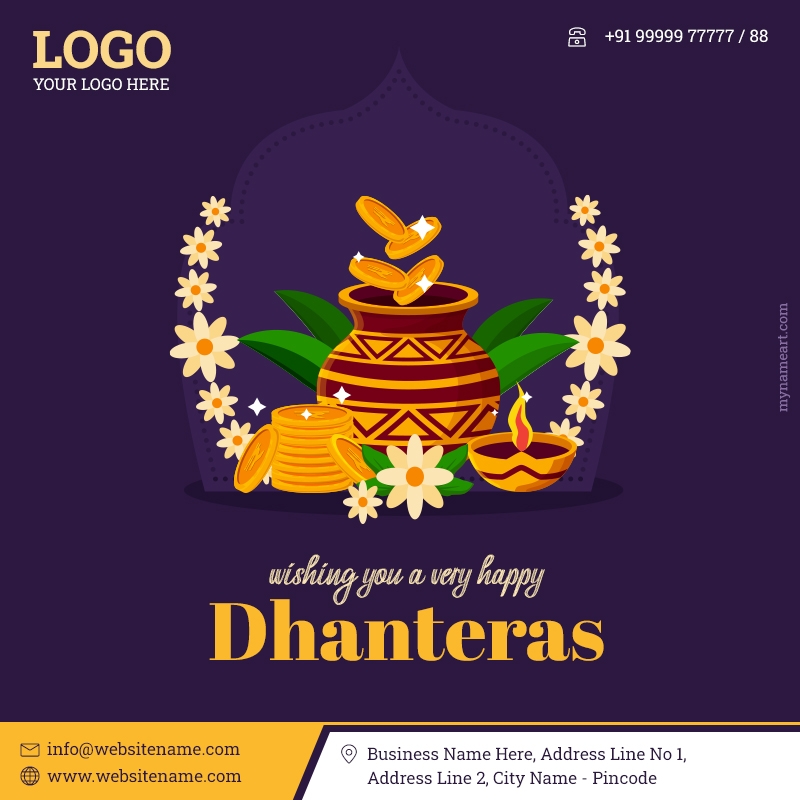 Business Dhanteras Wishes Company Logo