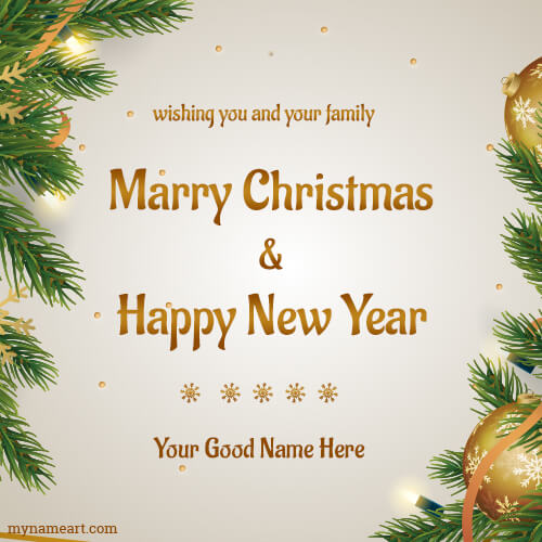 Wishing You Merry Christmas & New Year Latest Greeting Card 2020