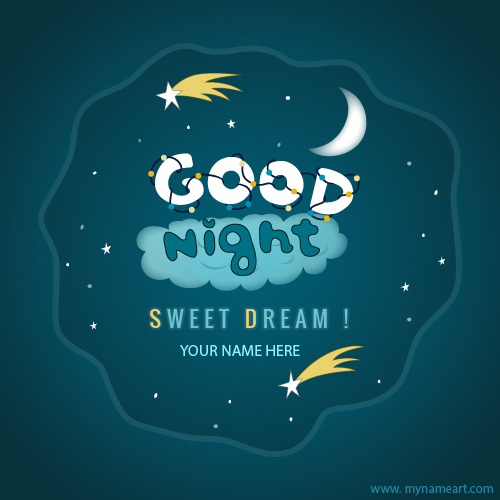 Latest Good Night Sweet Dream Image With My Name