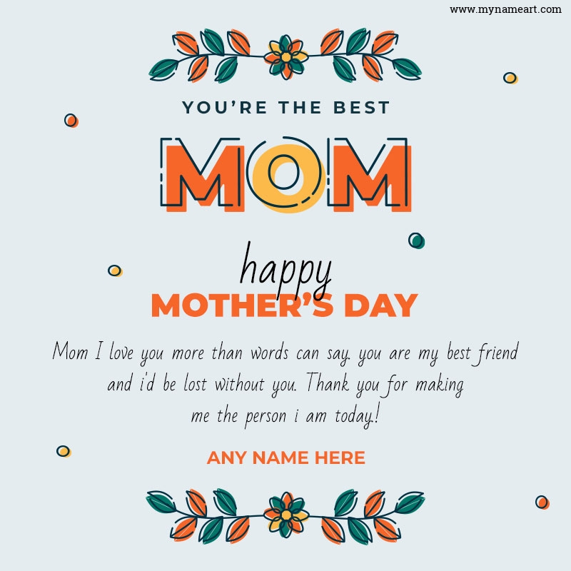 Happy Mothers Day Wishes With My Name